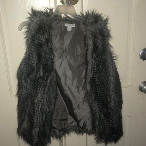 Faux fur vest